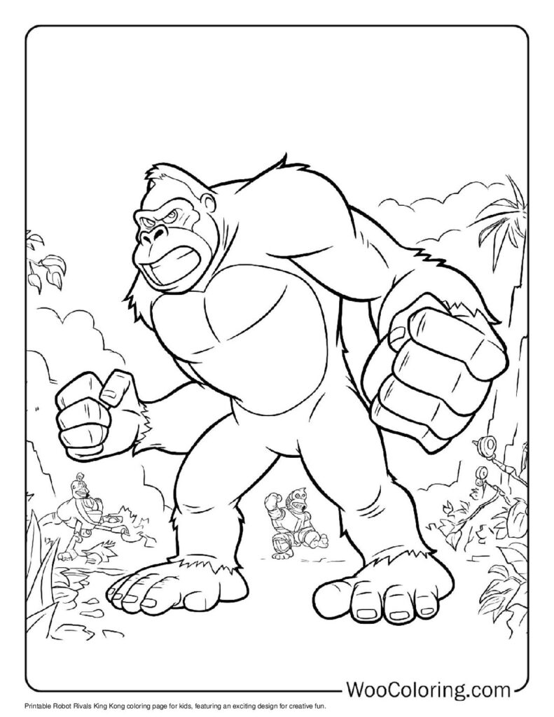 100  King Kong coloring pages  Free PDF To Print  - 38