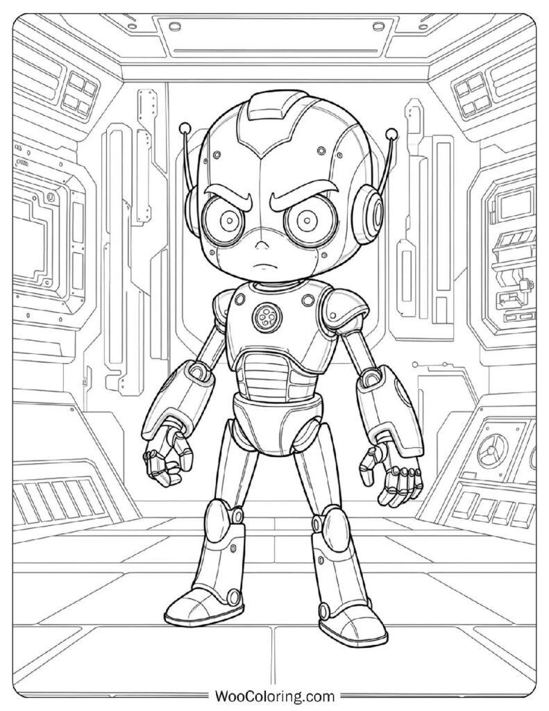 Robotboy Little Robot Hero Coloring Page