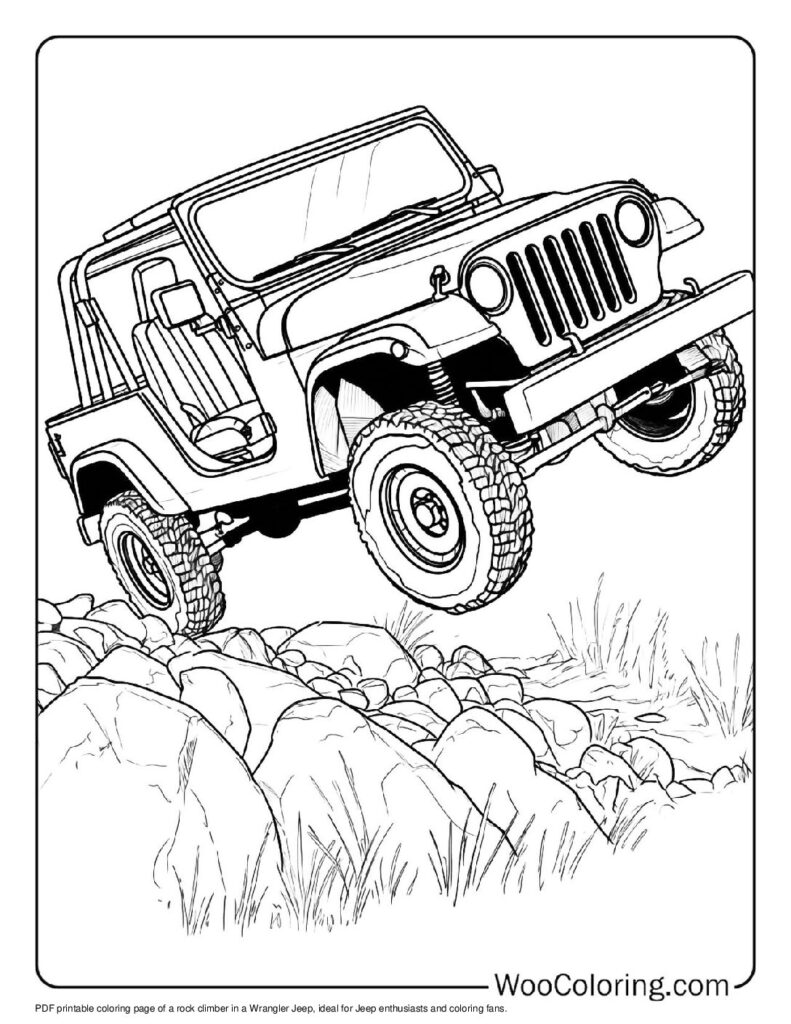 100  Jeep coloring pages  Free PDF To Print  - 17