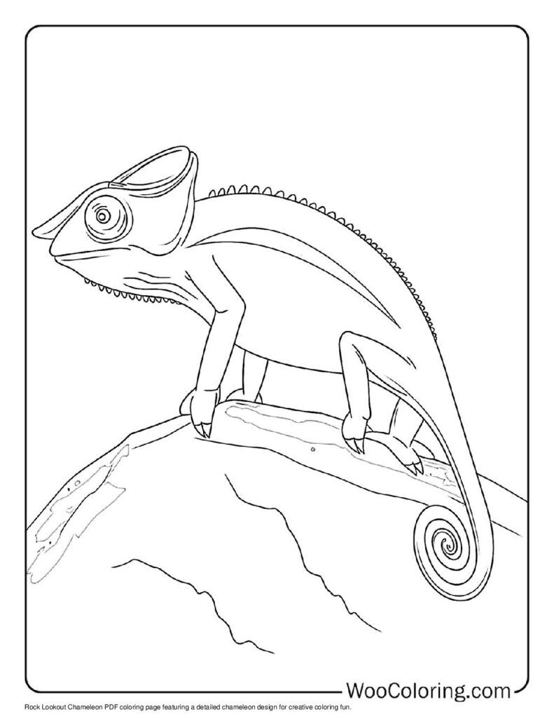 100  Chameleon coloring pages  Free PDF To Print  - 41