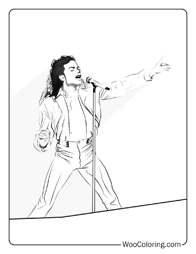 100  Michael Jackson coloring pages  Free PDF To Print  - 96