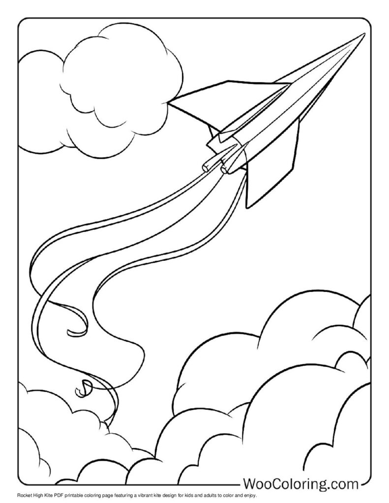 100  Kite coloring pages  Free PDF To Print  - 30