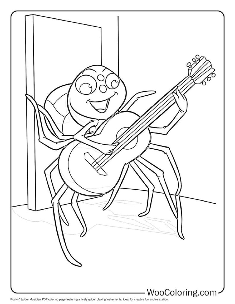 100  Spider coloring pages  Free PDF To Print  - 54