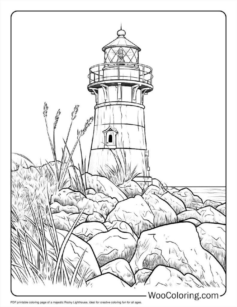 100 Lighthouse coloring pages Free PDF To Print - 11