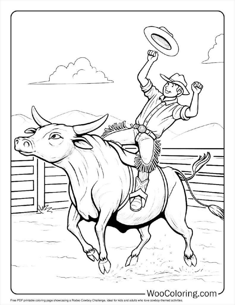 100  Cowboy coloring pages  Free PDF To Print  - 52