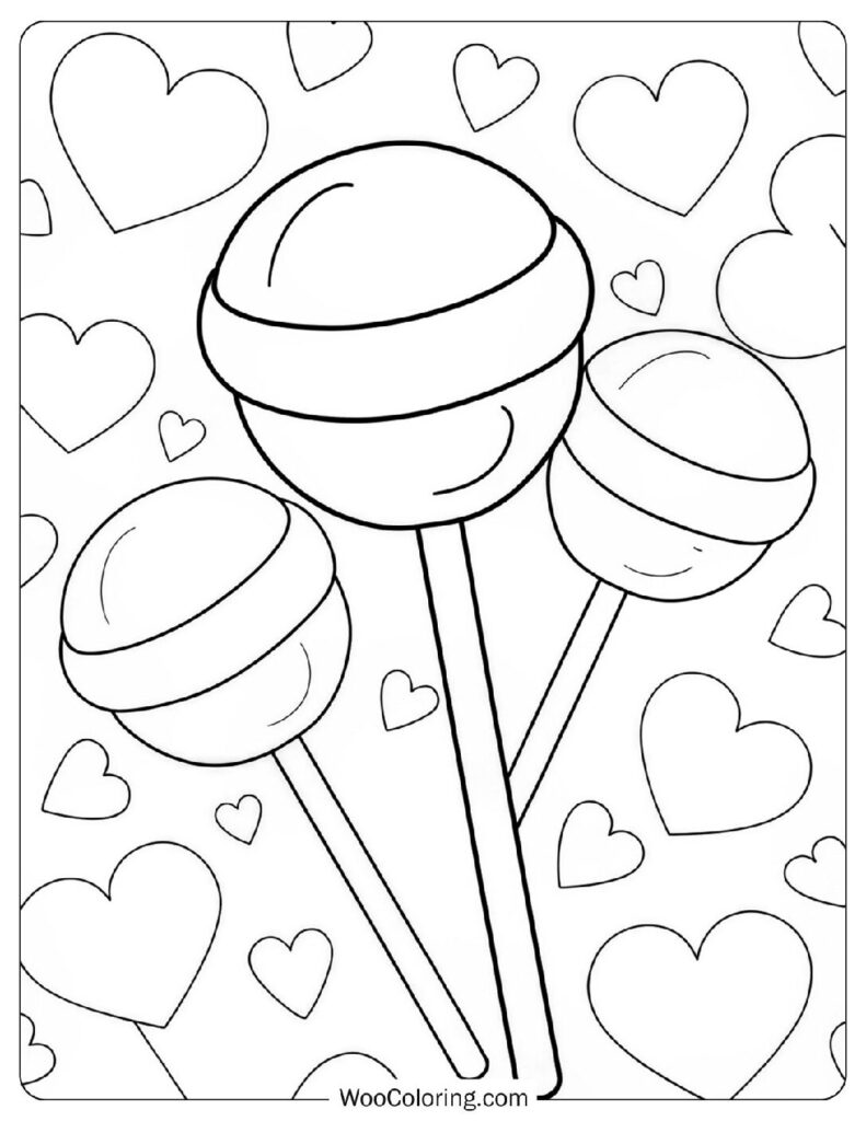 24 Lollipop Coloring Pages  Free PDF To Print  - 63