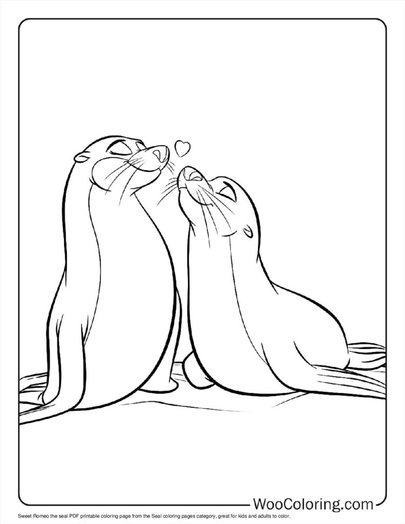 100  Seal coloring pages  Free PDF To Print  - 14