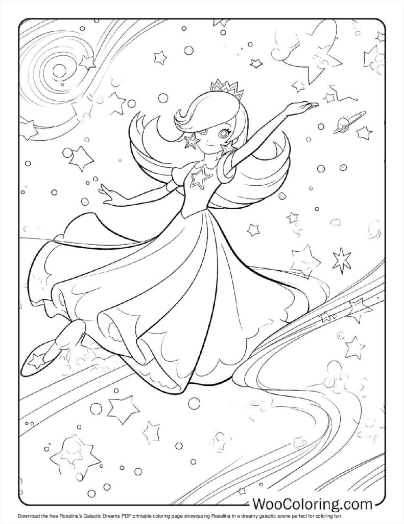 100  Rosalina coloring pages  Free PDF To Print  - 36