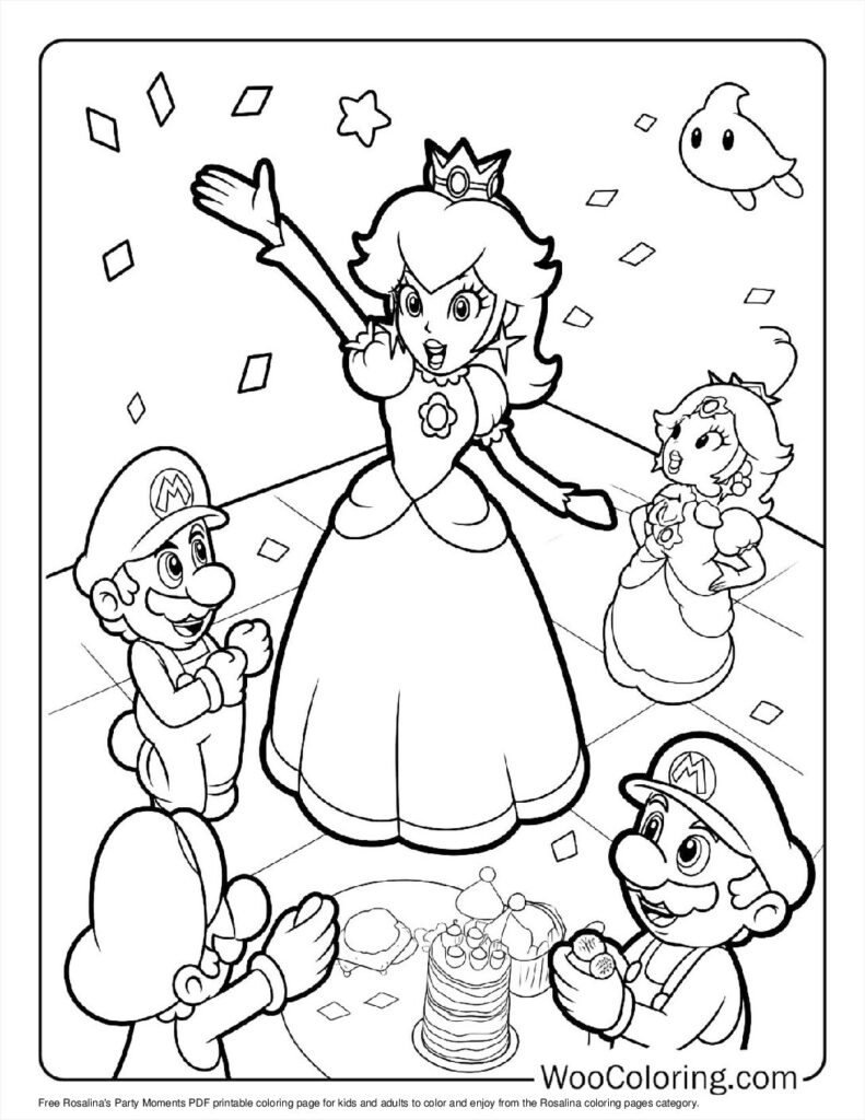 100  Rosalina coloring pages  Free PDF To Print  - 24