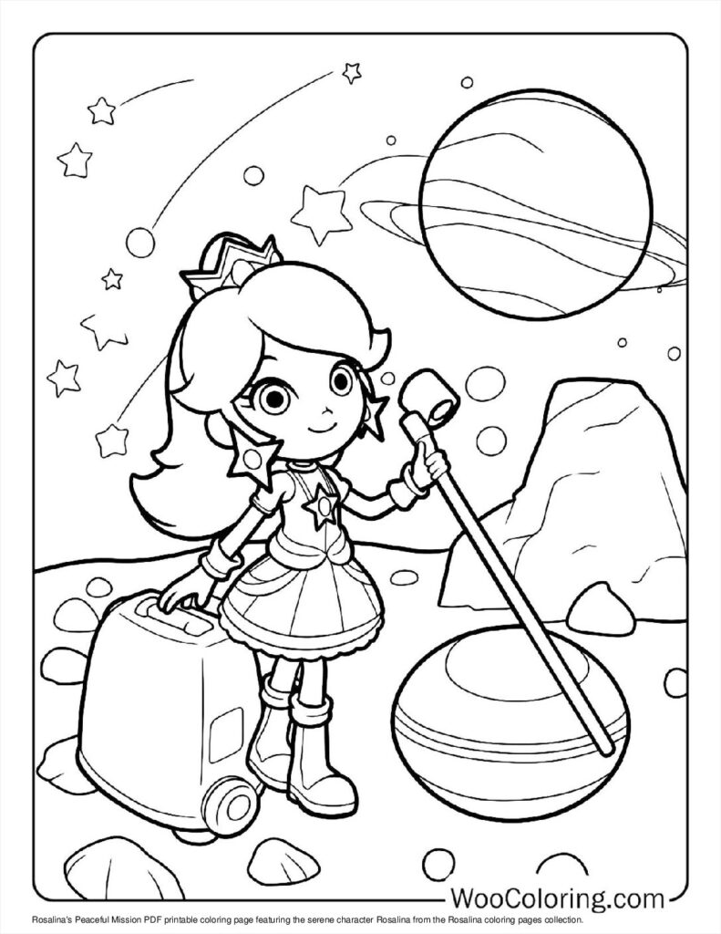 100  Rosalina coloring pages  Free PDF To Print  - 77