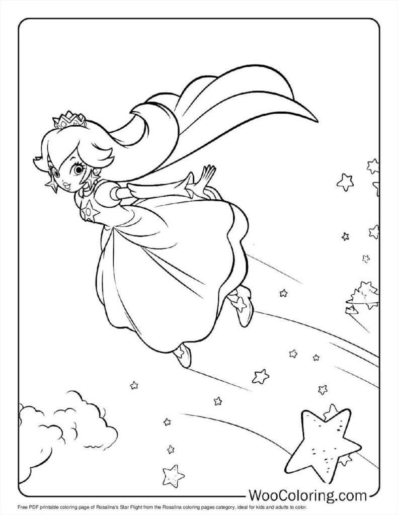 100  Rosalina coloring pages  Free PDF To Print  - 50