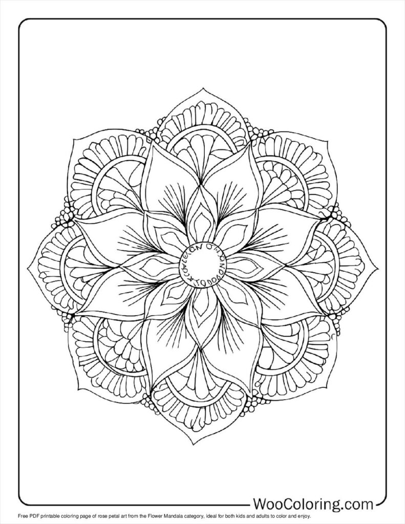 100  Flower Mandala coloring pages  Free PDF To Print  - 14