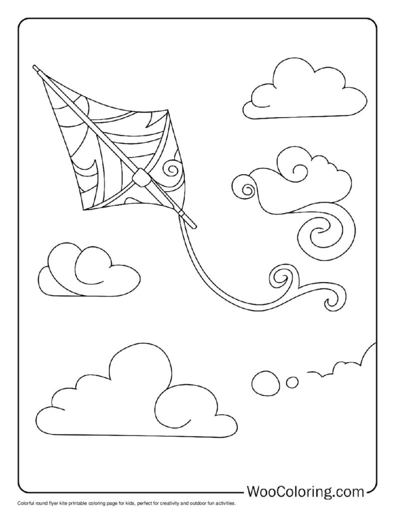 100  Kite coloring pages  Free PDF To Print  - 36
