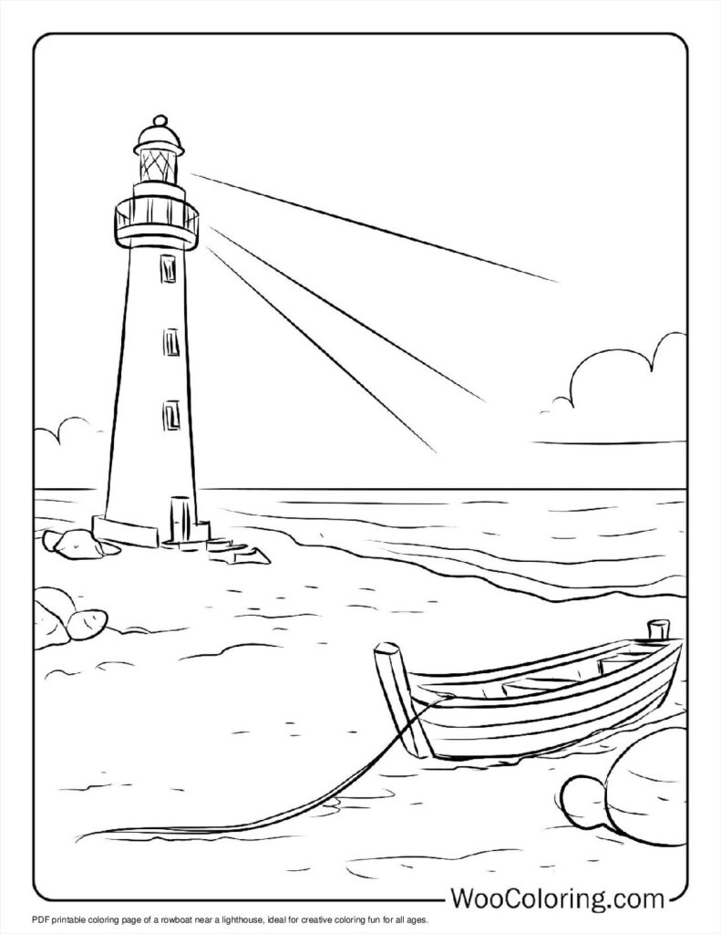 100 Lighthouse coloring pages Free PDF To Print - 96