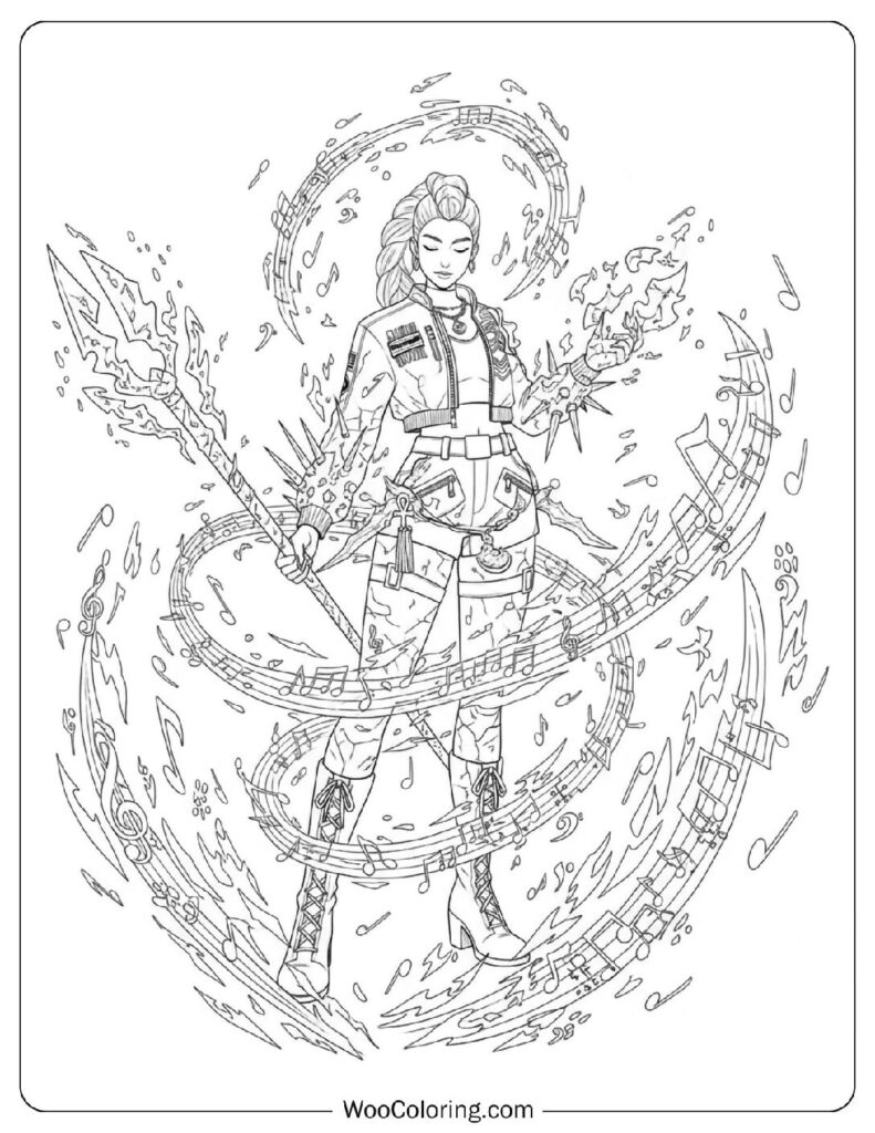 Rumi KPop Demon Hunters summoning cosmic power with her voice