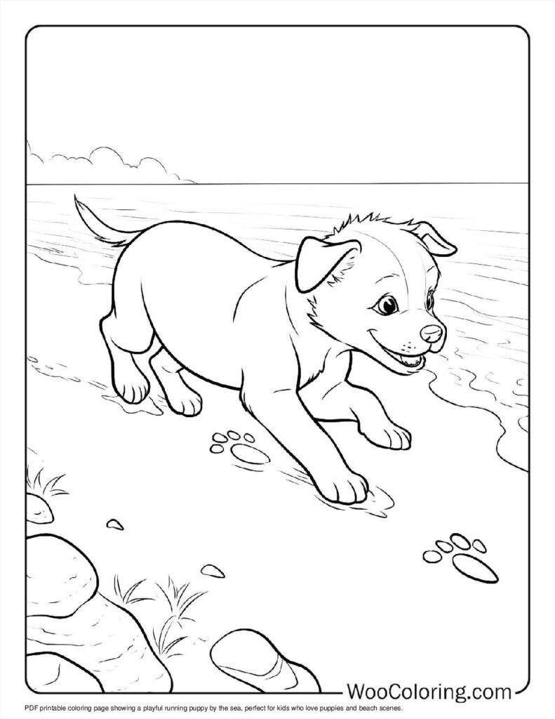 100  Puppy coloring pages  Free PDF To Print  - 53