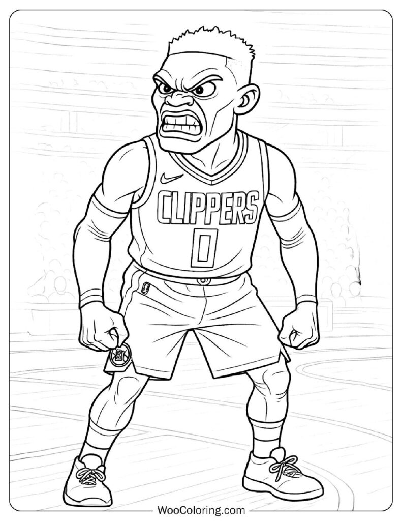 Russell Westbrook Chasing Another NBA Triple-Double Picture To Color