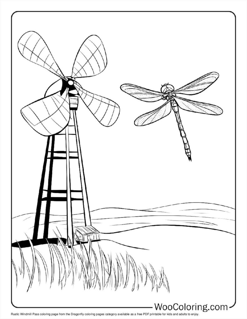 100  Dragonfly coloring pages  Free PDF To Print  - 9