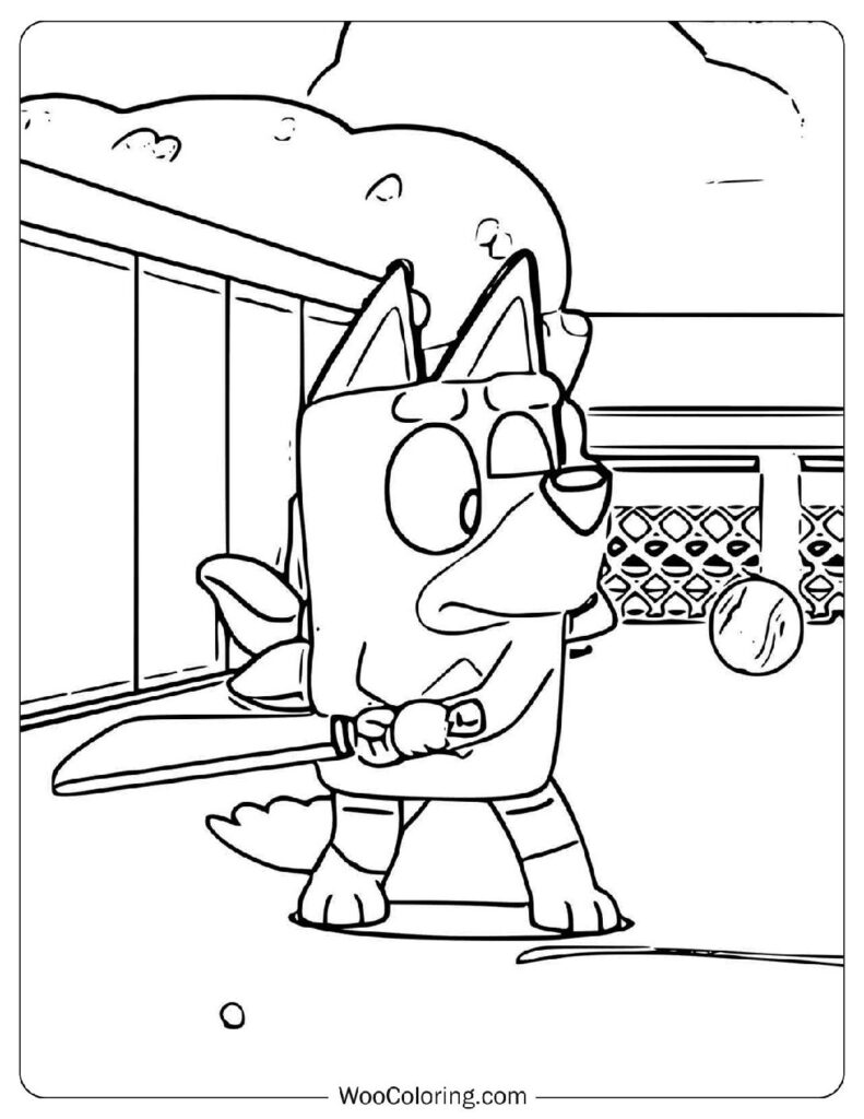 Rusty’s Cricket Challenge For Kids Coloring