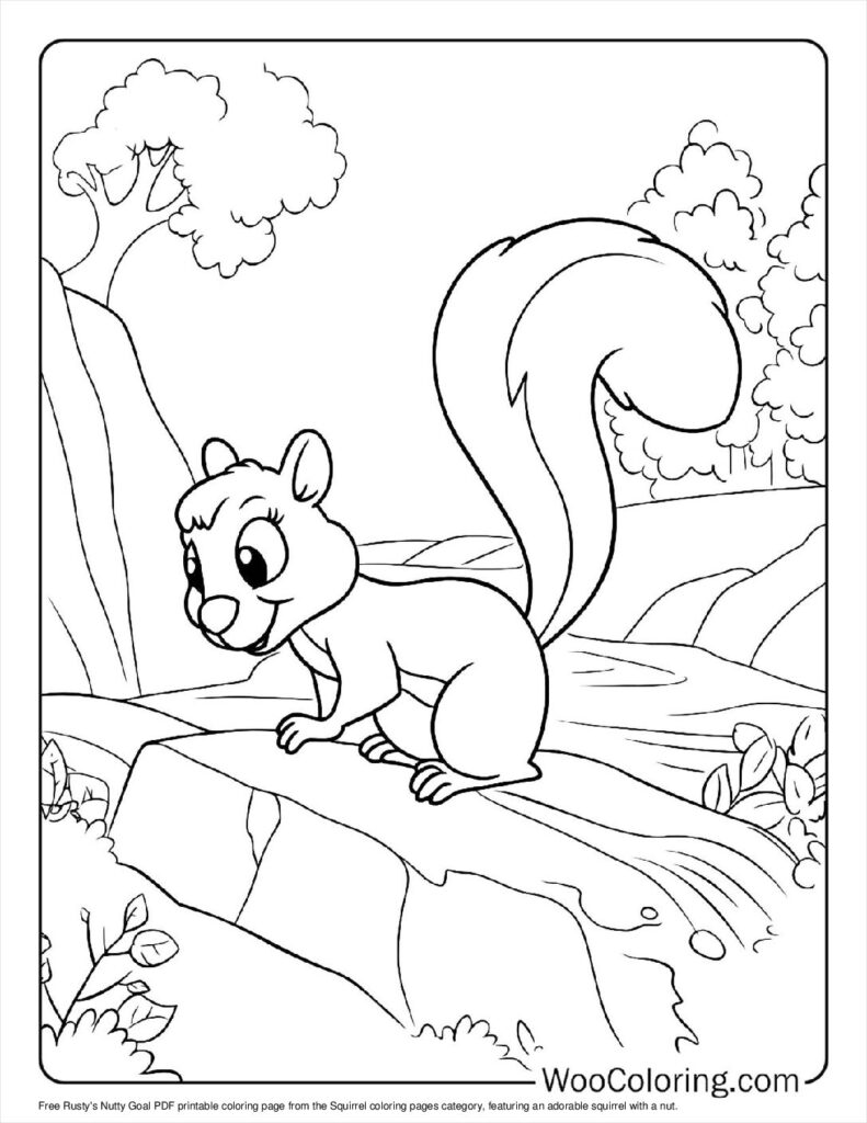 100  Squirrel coloring pages  Free PDF To Print  - 57