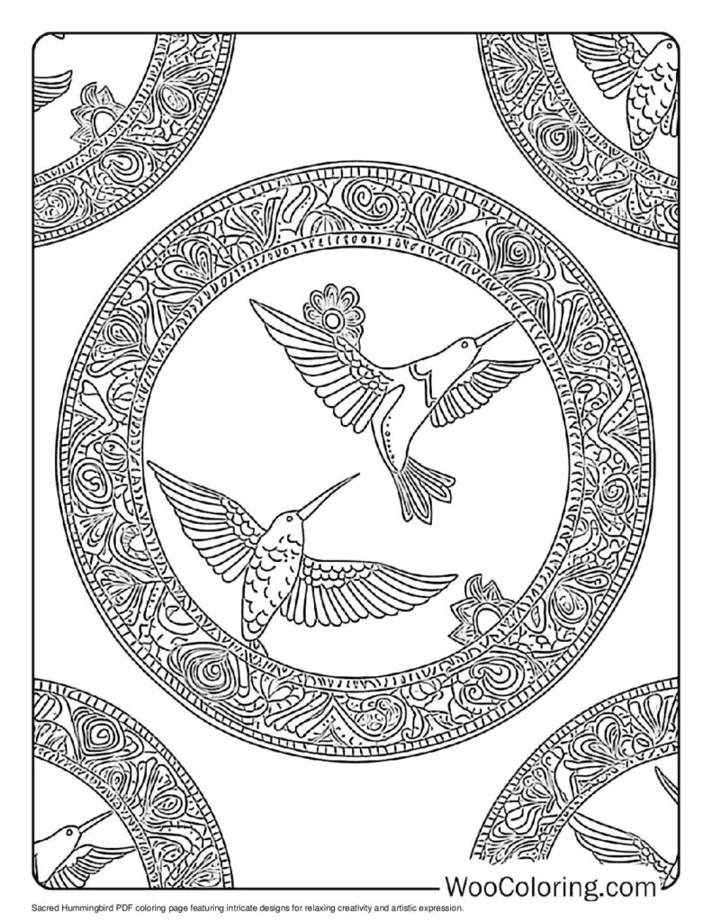 100 Hummingbird coloring pages Free PDF To Print - 89