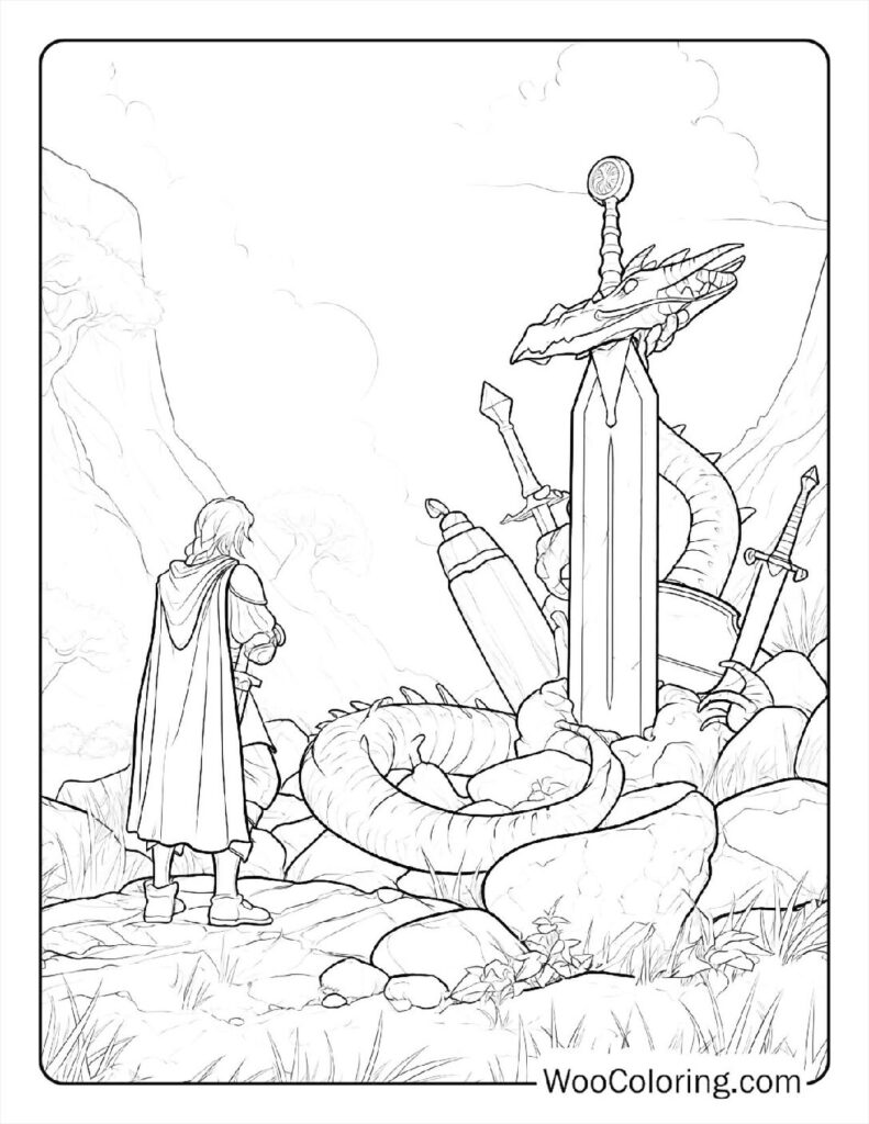 100 Dungeons Dragons coloring pages Free PDF To Print - 86