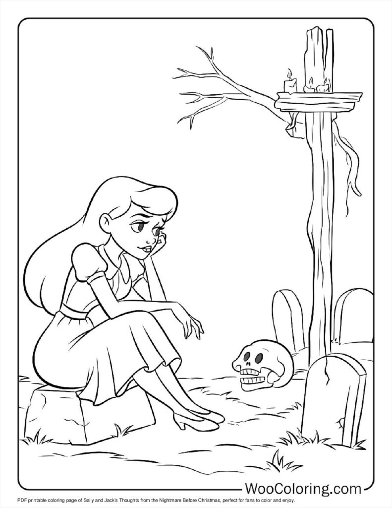 100  Nightmare Before Christmas coloring pages  Free PDF To Print  - 24