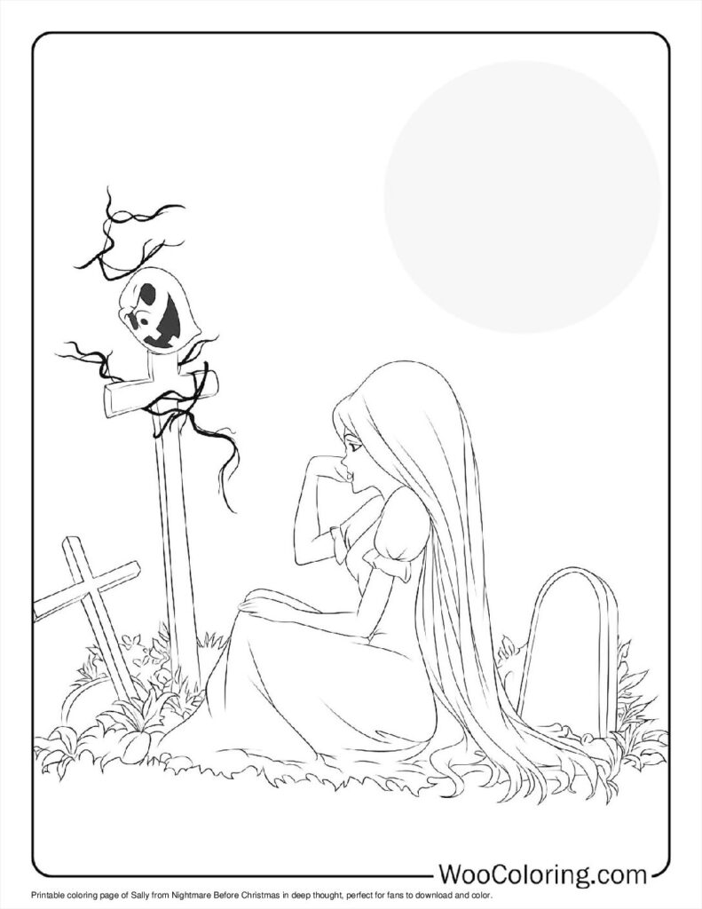 100  Nightmare Before Christmas coloring pages  Free PDF To Print  - 94