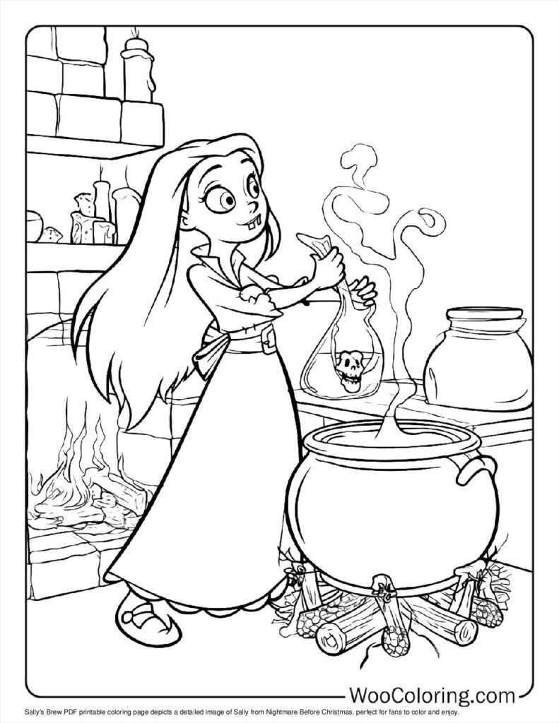 100  Nightmare Before Christmas coloring pages  Free PDF To Print  - 98