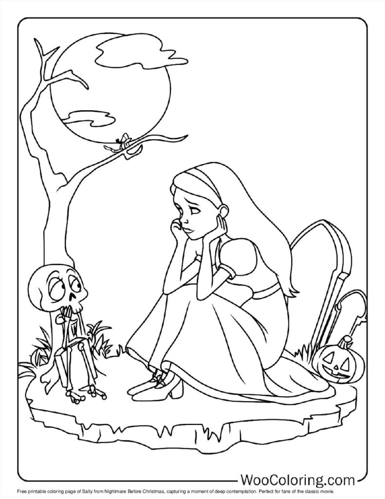 100  Nightmare Before Christmas coloring pages  Free PDF To Print  - 8