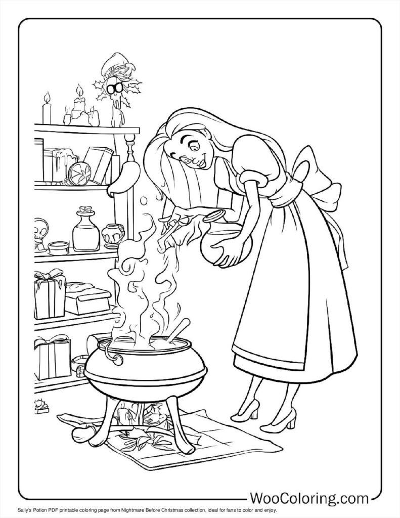 100  Nightmare Before Christmas coloring pages  Free PDF To Print  - 78