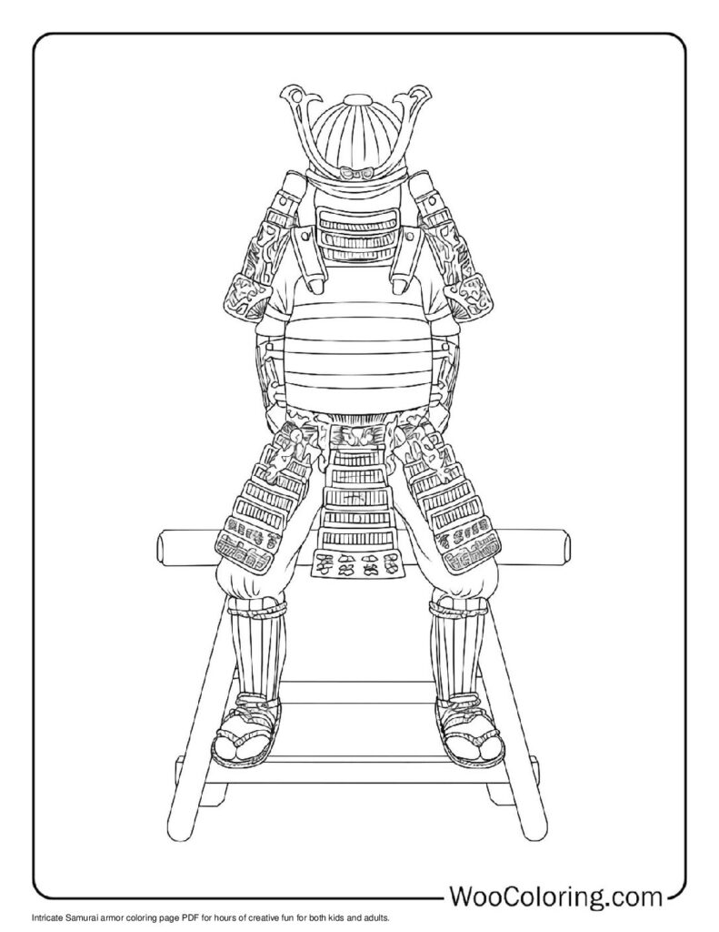 100  Samurai coloring pages  Free PDF To Print  - 5