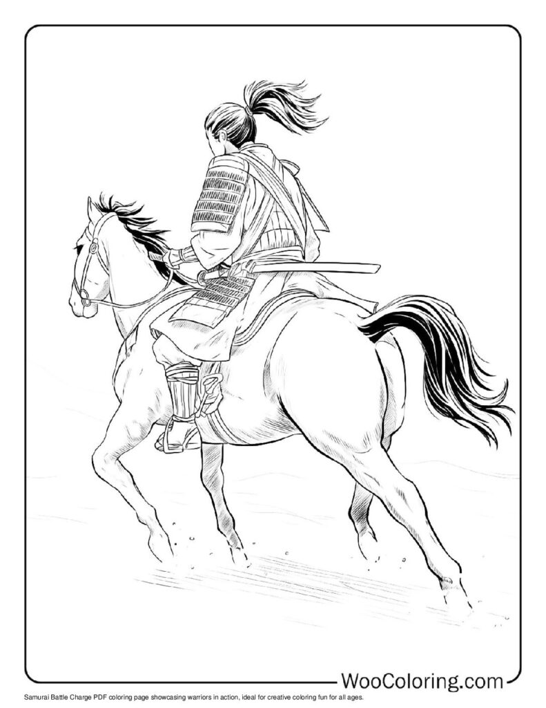 100  Samurai coloring pages  Free PDF To Print  - 12