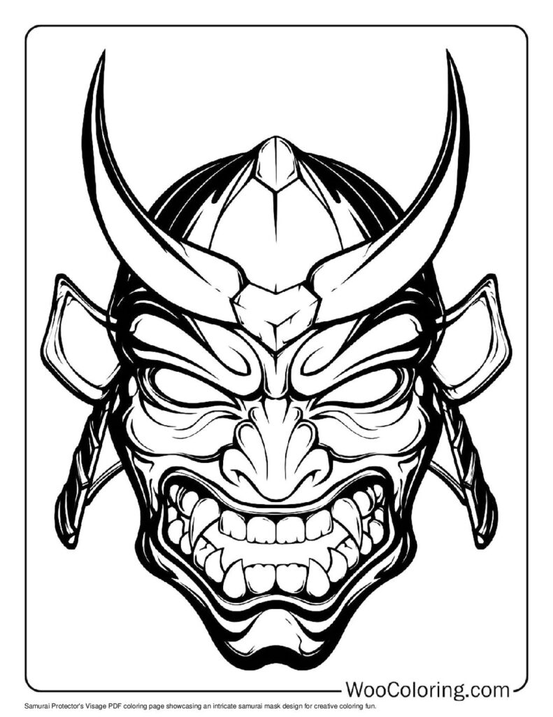 100  Samurai coloring pages  Free PDF To Print  - 39