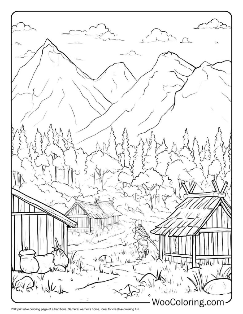 100  Samurai coloring pages  Free PDF To Print  - 11