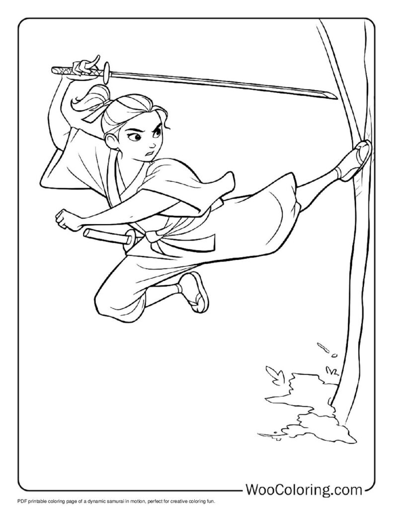 100  Samurai coloring pages  Free PDF To Print  - 69