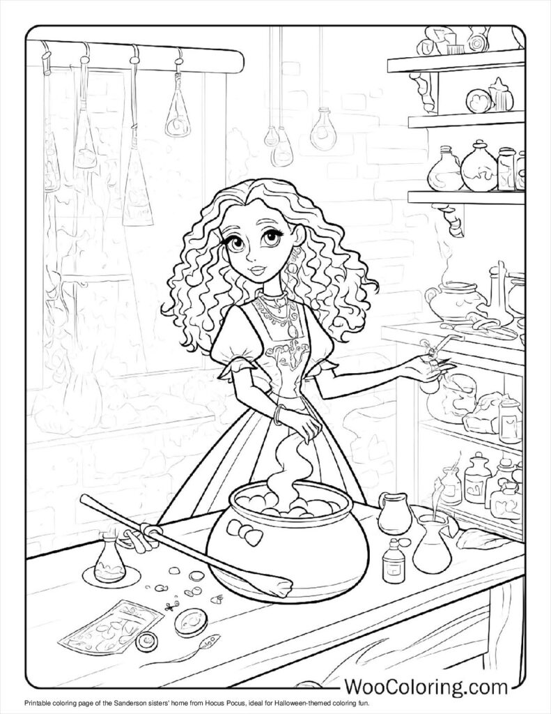100  Hocus Pocus coloring pages  Free PDF To Print  - 89