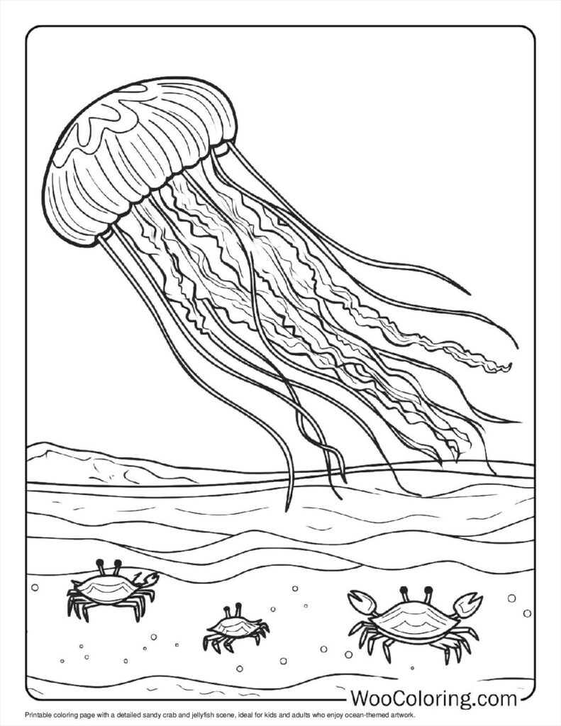 100  Jellyfish coloring pages  Free PDF To Print  - 63