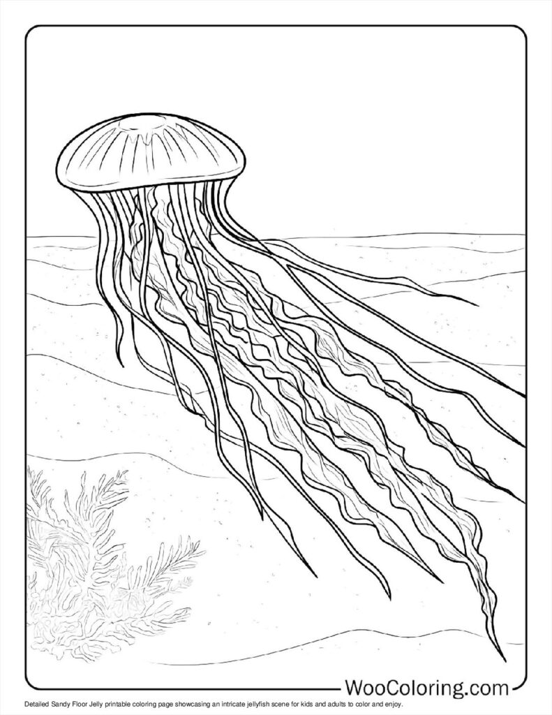 100  Jellyfish coloring pages  Free PDF To Print  - 19
