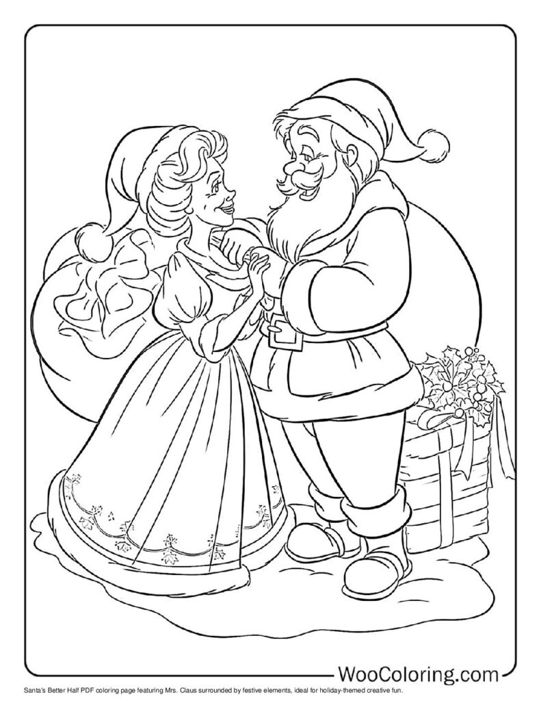 100  Santa coloring pages  Free PDF To Print  - 14