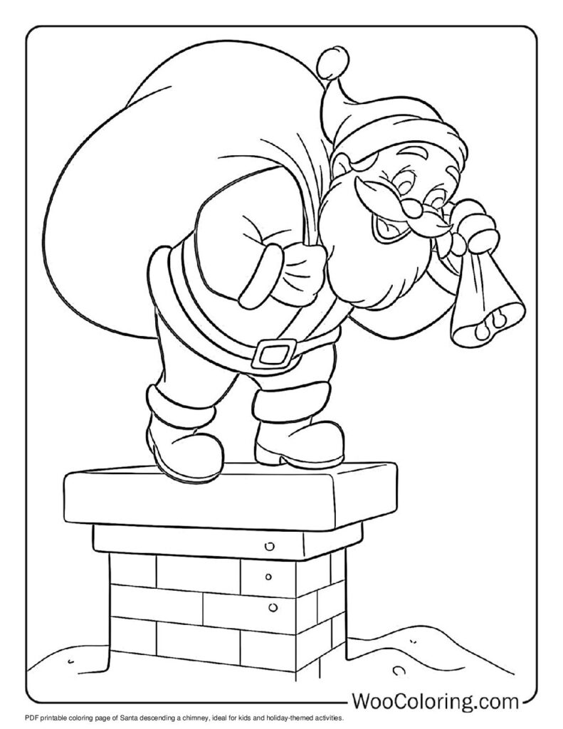 100  Santa coloring pages  Free PDF To Print  - 96