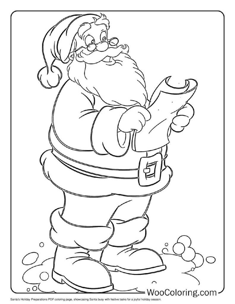 100  Santa coloring pages  Free PDF To Print  - 38
