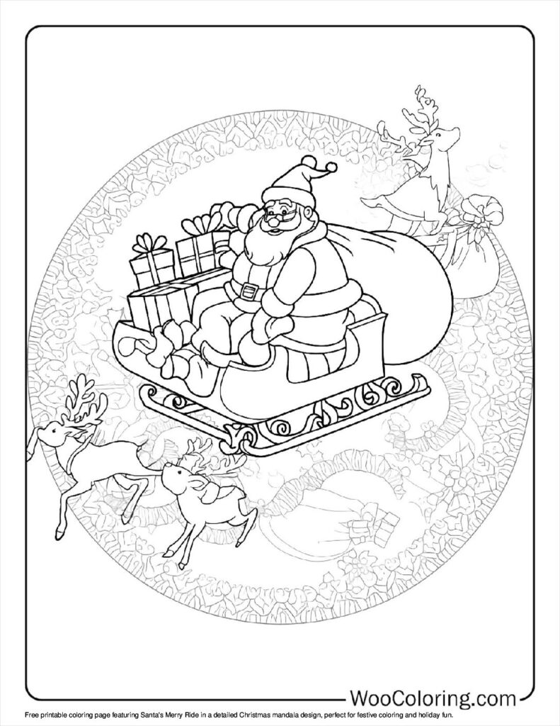 100 Christmas Mandala coloring pages Free PDF To Print - 57