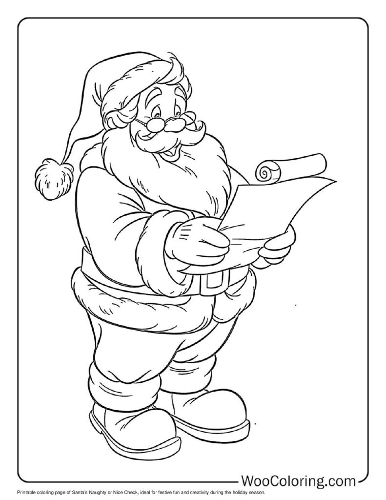 100  Santa coloring pages  Free PDF To Print  - 31