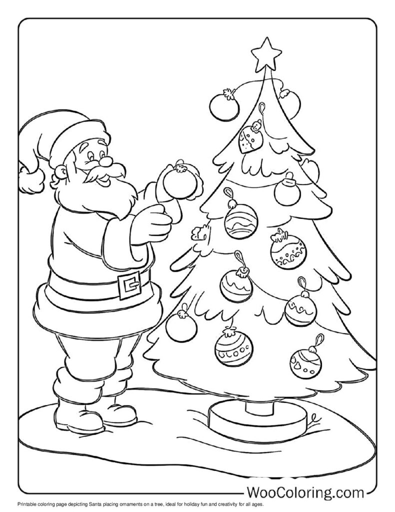 100  Santa coloring pages  Free PDF To Print  - 72