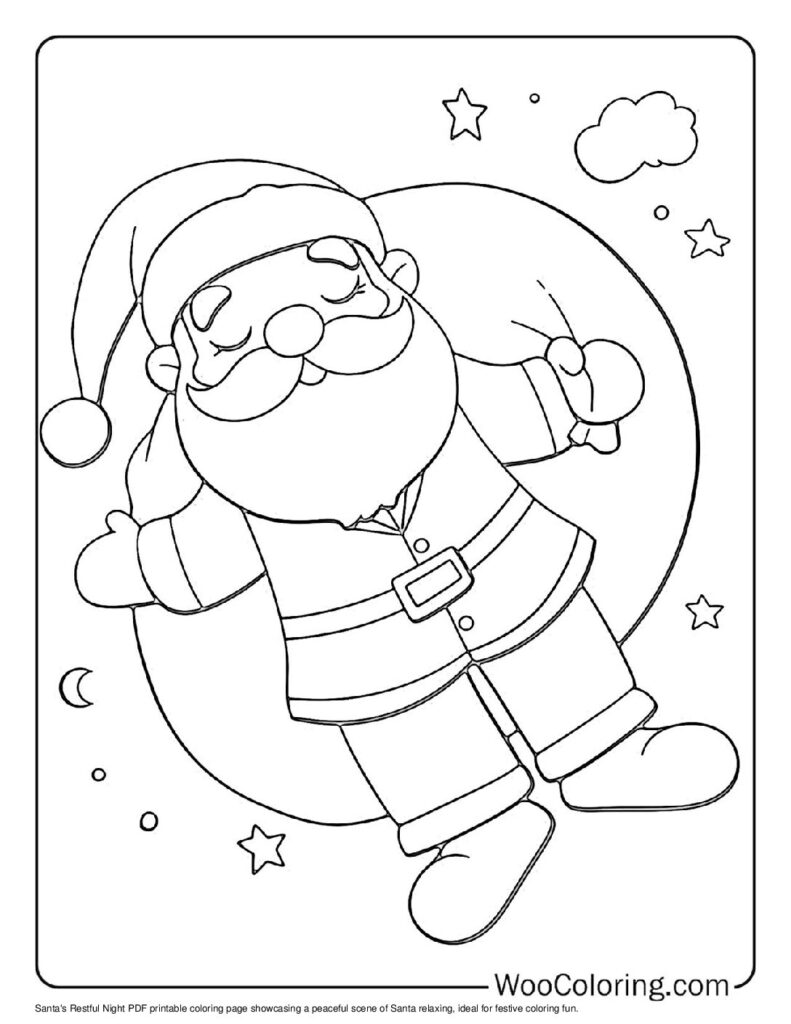 100  Santa coloring pages  Free PDF To Print  - 24