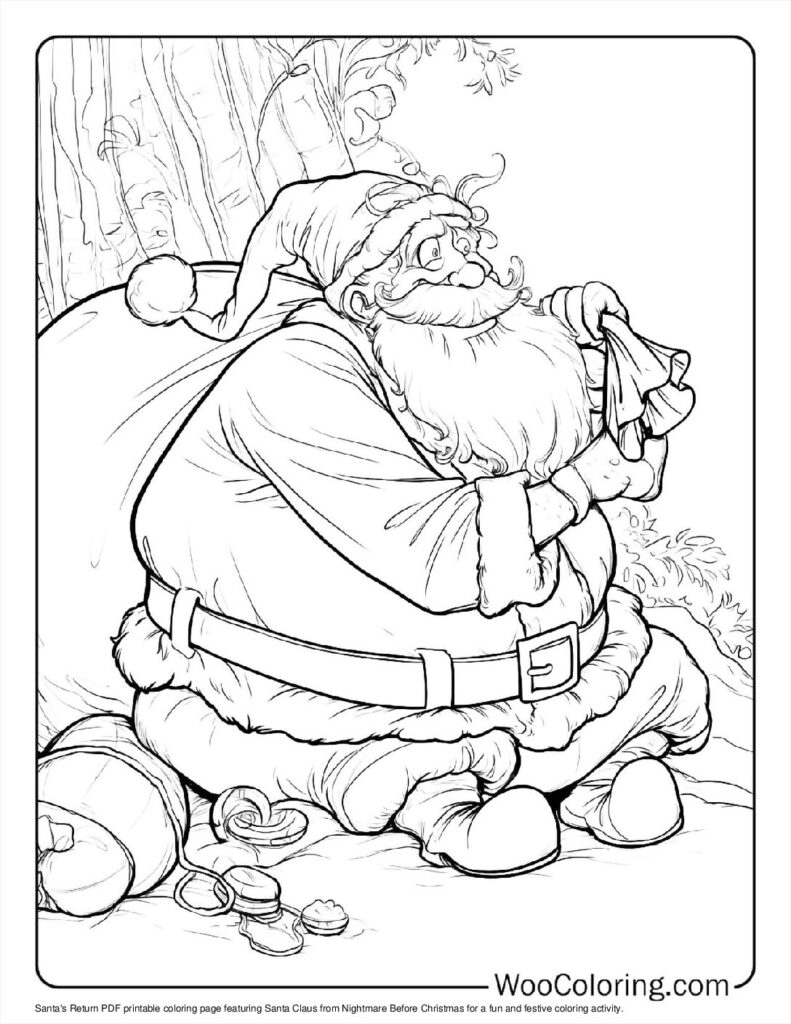 100  Nightmare Before Christmas coloring pages  Free PDF To Print  - 6