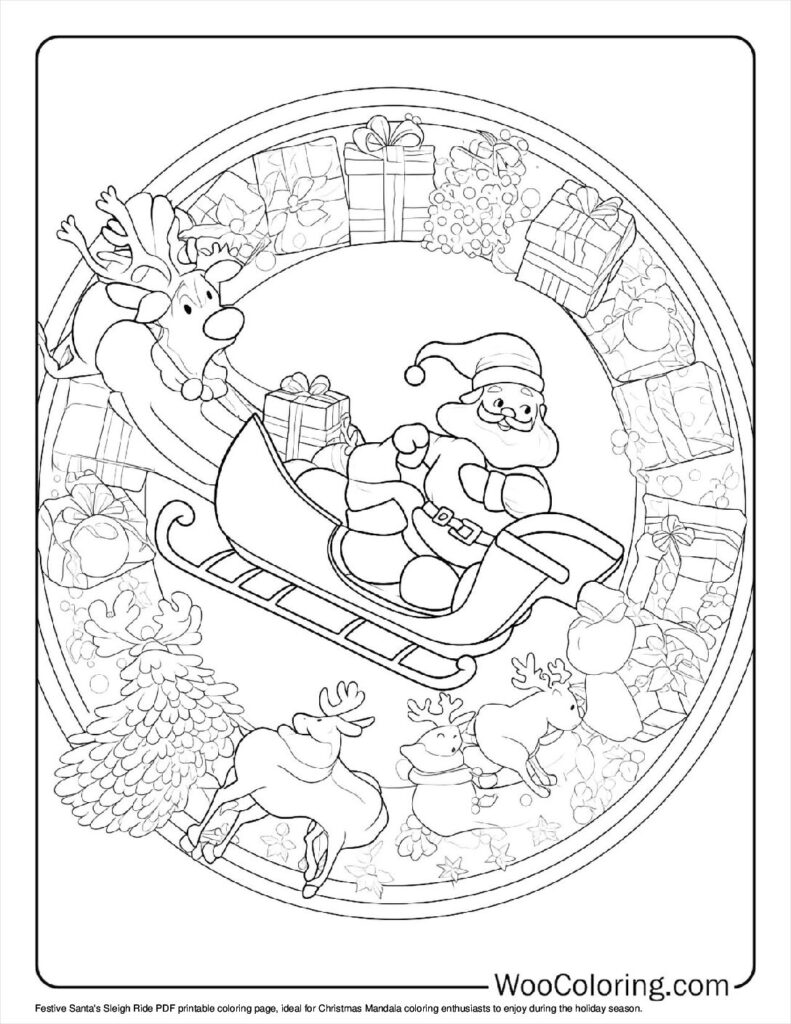 100 Christmas Mandala coloring pages Free PDF To Print - 94