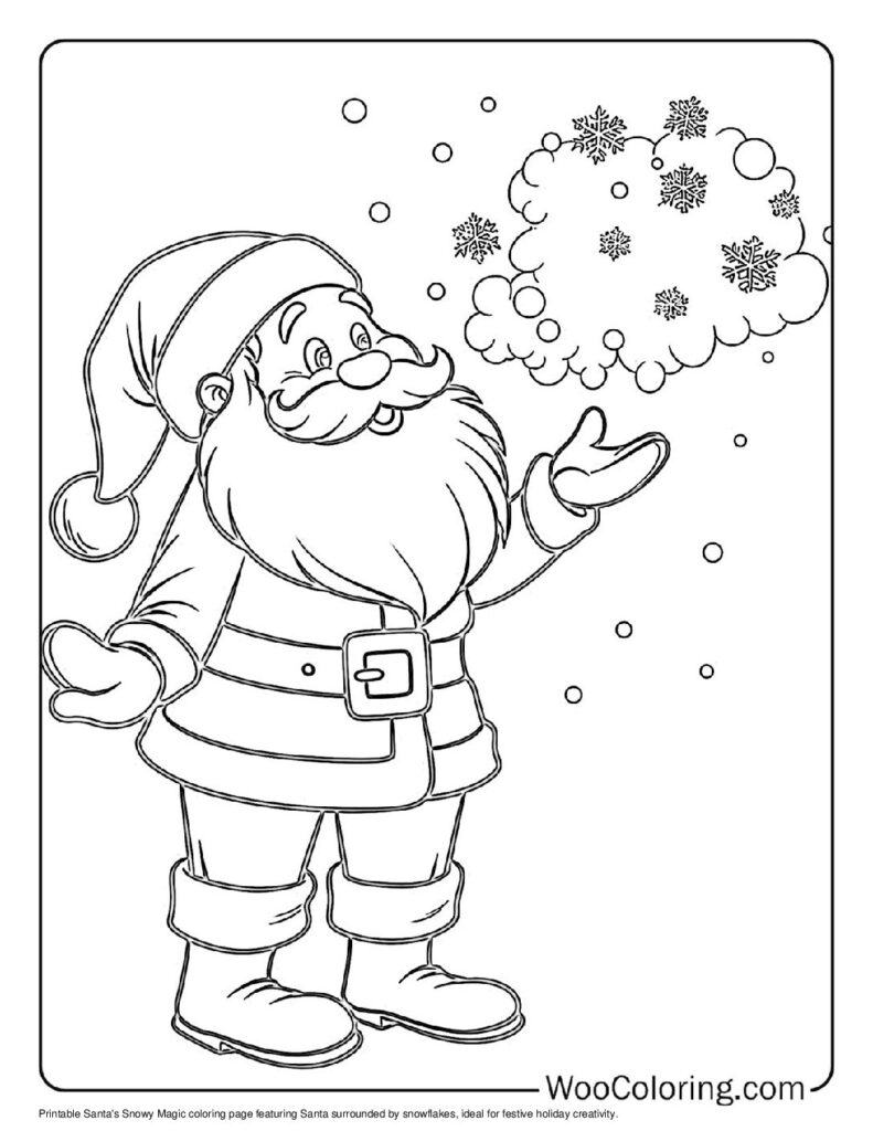 100  Santa coloring pages  Free PDF To Print  - 17