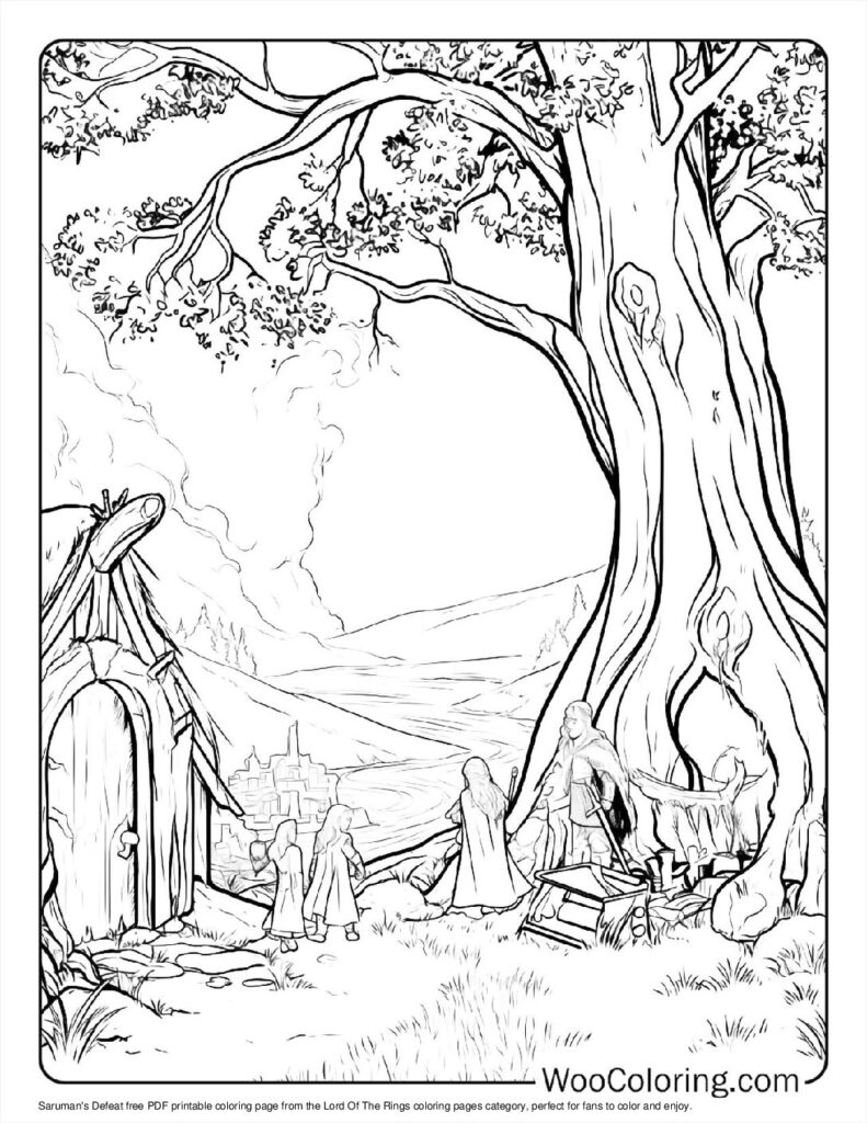 100  Lord Of The Rings coloring pages  Free PDF To Print  - 21